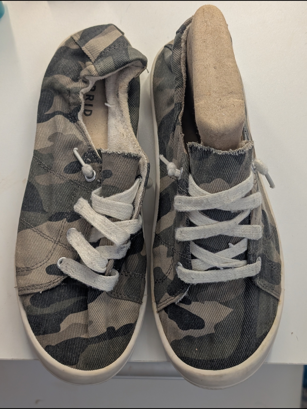 torrid Camouflage Slip-On Sneakers in Green and Tan